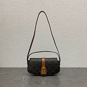 Celine Clutch On Strap Tabou In Triomphe Canvas And Calfskin Size 19.5 × 14 × 7.5 cm  - 1