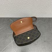 Celine Clutch On Strap Tabou In Triomphe Canvas And Calfskin Size 19.5 × 14 × 7.5 cm  - 5