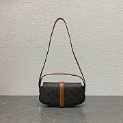Celine Clutch On Strap Tabou In Triomphe Canvas And Calfskin Size 19.5 × 14 × 7.5 cm  - 3