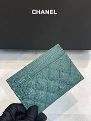 Chanel Leboy Ultra-Thin Card Holder Green - 2