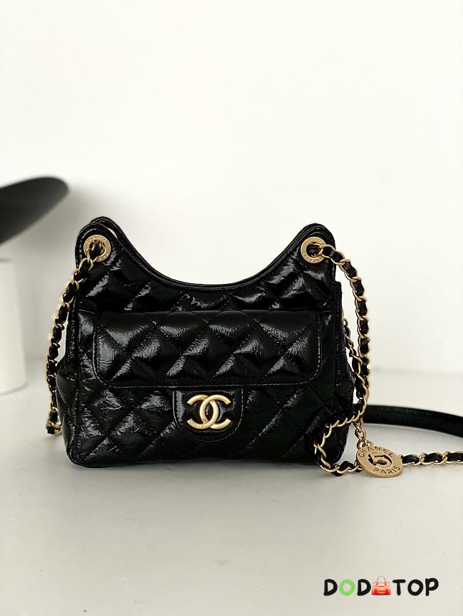 Chanel Hobo Hippie Bag Small Black Size 17 x 19 x 6 cm - 1