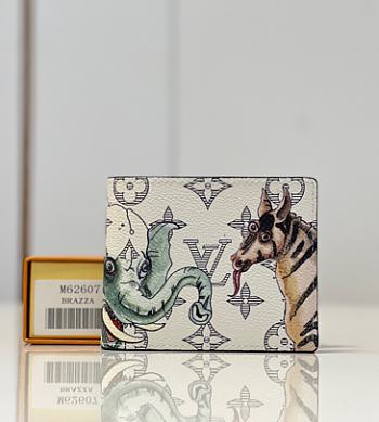 Louis Vuitton LV Multiple Wallet White Size 10 x 9 cm