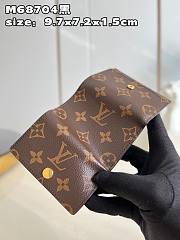 Louis Vuitton LV Micro Wallet Monogram Size 9.7 x 7.2 x 1.5 cm - 3