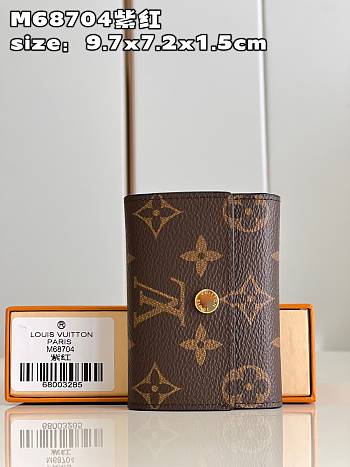 Louis Vuitton LV Micro Wallet Monogram Pink Size 9.7 x 7.2 x 1.5 cm