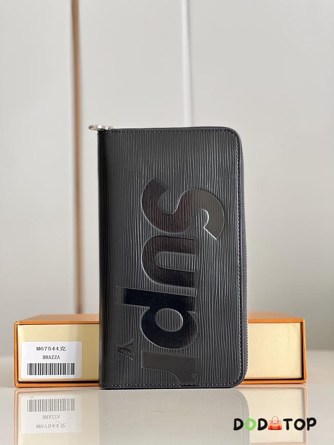 Louis Vuitton LV Supreme Black Wallet Size 21 × 12 × 2 cm - 1