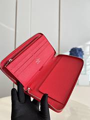 Louis Vuitton LV Supreme Red Wallet Size 21 × 12 × 2 cm - 2