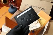 Louis Vuitton LV Porte Cartes Double Card Holder Black Size 11 x 7 x 0.6 cm - 5