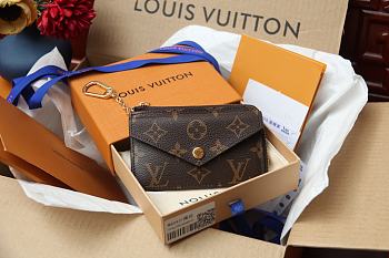 Louis Vuitton LV Recto Verso Card Holder Monogram Size 13 x 9.5 x 2.5 cm