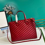 Gucci Marmont Medium Tote Bag Red Size 35 x 28 x 14 cm - 3