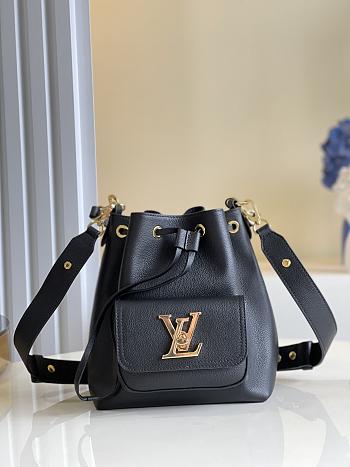Louis Vuitton LV Lockme Bucket Black Size 23 x 23 x 16 cm