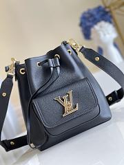 Louis Vuitton LV Lockme Bucket Black Size 23 x 23 x 16 cm - 4