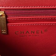 Chanel Velvet Chain Bag Red Size 16 x 12 x 5 cm - 3