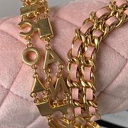 Chanel Velvet Chain Bag Pink Size 16 x 12 x 5 cm - 4