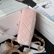 Chanel Velvet Chain Bag Pink Size 16 x 12 x 5 cm - 2