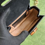 Gucci Bamboo Patent Leather Mini Handbag Black Size 17 x 12 x 7.5 cm - 6