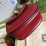 Gucci Mini Top Handle Bag With Bamboo Red Size 17 x 12 x 7.5 cm - 6