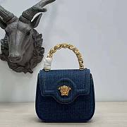 Versace Women La Medusa Small Handbag Navy Size 20 x 10 x 17 cm - 1