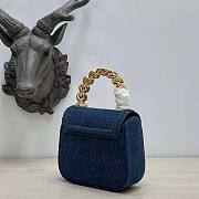 Versace Women La Medusa Small Handbag Navy Size 20 x 10 x 17 cm - 3