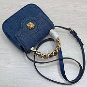 Versace Women La Medusa Small Handbag Navy Size 20 x 10 x 17 cm - 5