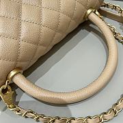 Chanel Coco Handle Bag Beige Gold Hardware Size 29 cm - 5