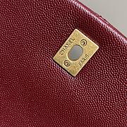 Chanel Coco Handle Bag Red Gold Hardware Size 29 cm - 2