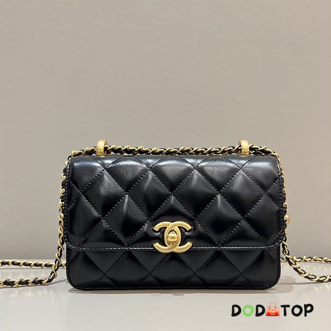 Chanel Flap Bag New Chain Black Size 19 x 12 x 8 cm - 1