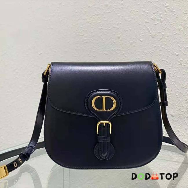 Dior Bobby Frame Bag Black Box Calfskin Size 20 x 19.5 x 10 cm - 1