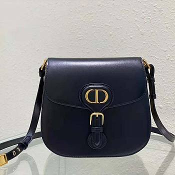 Dior Bobby Frame Bag Black Box Calfskin Size 20 x 19.5 x 10 cm