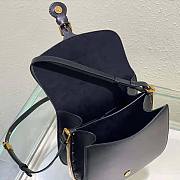 Dior Bobby Frame Bag Black Box Calfskin Size 20 x 19.5 x 10 cm - 6