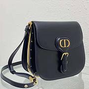 Dior Bobby Frame Bag Black Box Calfskin Size 20 x 19.5 x 10 cm - 3