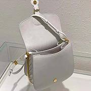 Dior Bobby Frame Bag White Box Calfskin Size 20 x 19.5 x 10 cm - 6