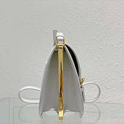 Dior Bobby Frame Bag White Box Calfskin Size 20 x 19.5 x 10 cm - 5