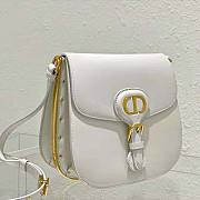 Dior Bobby Frame Bag White Box Calfskin Size 20 x 19.5 x 10 cm - 3