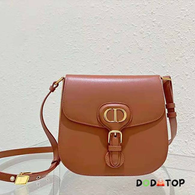 Dior Bobby Frame Bag Brown Box Calfskin Size 20 x 19.5 x 10 cm - 1