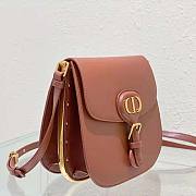 Dior Bobby Frame Bag Brown Box Calfskin Size 20 x 19.5 x 10 cm - 5