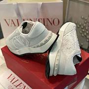 Valentino Lace and Mesh Lacerunner Sneaker Beige  - 5