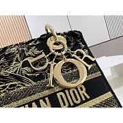 Dior Lady D-Lite Black Bag Size 24 x 20 x 11 cm - 2