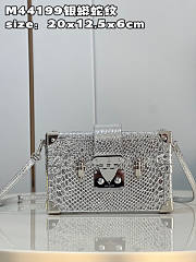 Louis Vuitton Petite Malle Silver Size 20 x 12.5 x 6 cm - 1