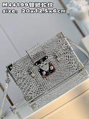 Louis Vuitton Petite Malle Silver Size 20 x 12.5 x 6 cm - 3