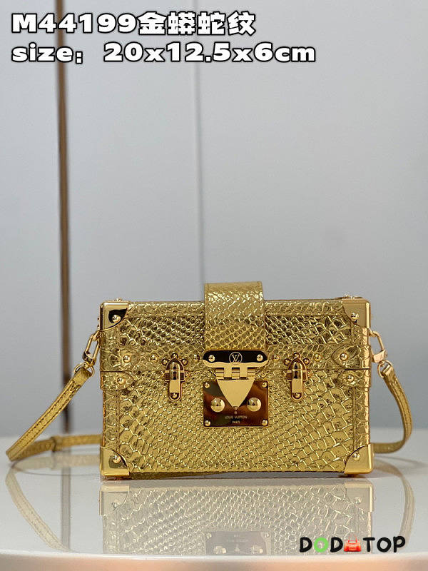 Louis Vuitton Petite Malle Gold Size 20 x 12.5 x 6 cm - 1