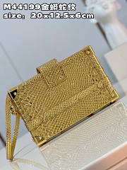 Louis Vuitton Petite Malle Gold Size 20 x 12.5 x 6 cm - 4