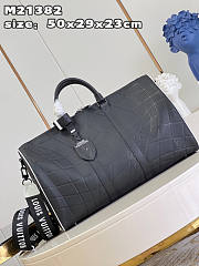 Louis Vuitton Keepall Bandoulière 50 Black  - 2