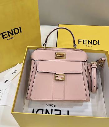 Fendi Peekaboo Handbag Pink Size 23 x 11 x 18 cm