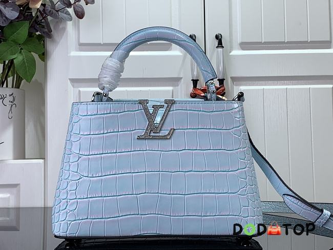 Louis Vuitton Capucines BB Handbag Blue Size 27 x 18 x 9 cm - 1