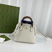 Gucci GG Diana Bamboo Mini Tote Bag White Size 20 x 16 x 8.5 cm - 1