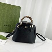 Gucci GG Diana Bamboo Mini Tote Bag Black Size 20 x 16 x 8.5 cm - 1
