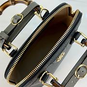 Gucci GG Diana Bamboo Mini Tote Bag Black Size 20 x 16 x 8.5 cm - 4