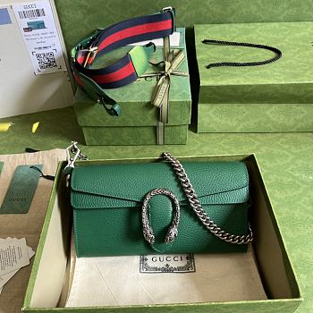 Gucci Dionysus Shoulder Bag Green Size 25 x 14 x 4 cm