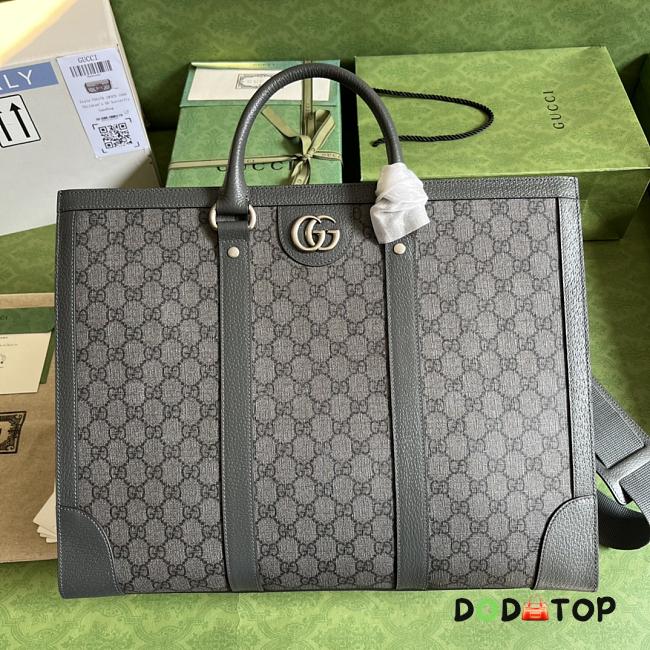 Gucci Ophidia Shopping Bag Grey Size 43 x 35 x 18.5 cm - 1