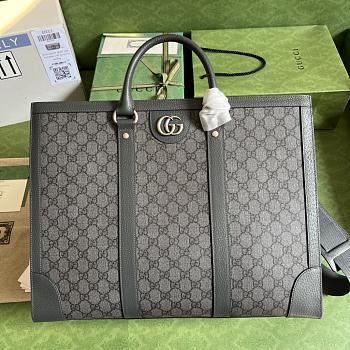 Gucci Ophidia Shopping Bag Grey Size 43 x 35 x 18.5 cm